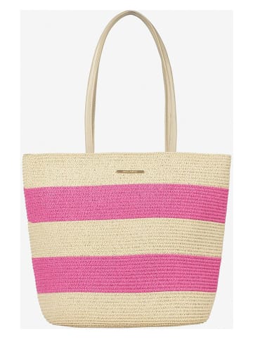 More & More Torebka w kolorze beżowo-różowym