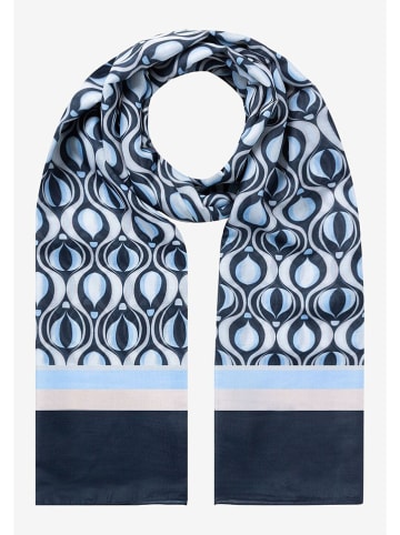 More & More Schal in Hellblau/ Dunkelblau - (L)180 x (B)70 cm