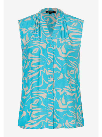 More & More Bluzka w kolorze beżowo-turkusowym