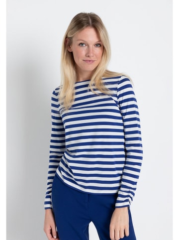 More & More Longsleeve in Dunkelblau/ Weiß