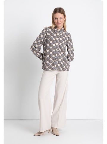 More & More Bluse in Beige/ Schwarz