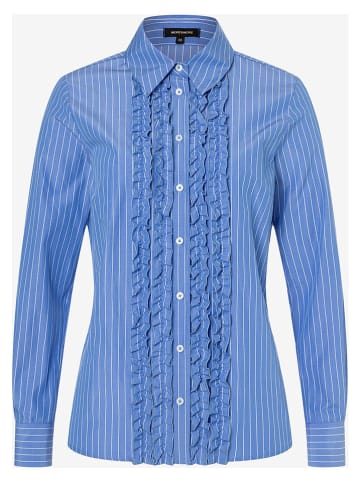 More & More Blouse blauw/wit