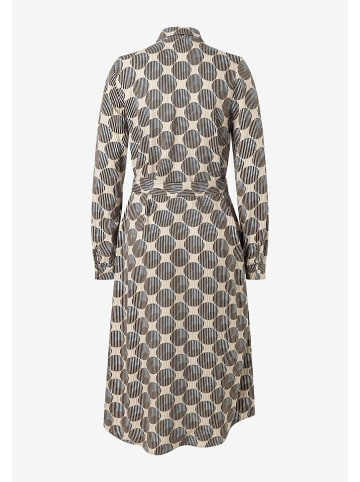 More & More Kleid in Beige/ Dunkelbraun