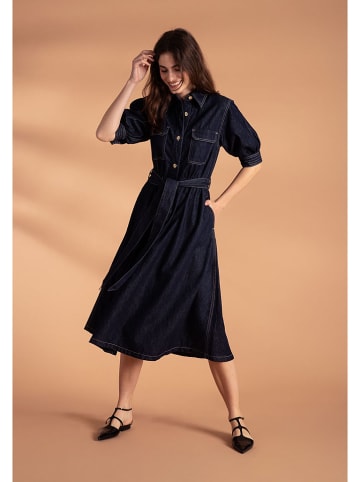 More & More Sukienka dżinsowa w kolorze granatowym