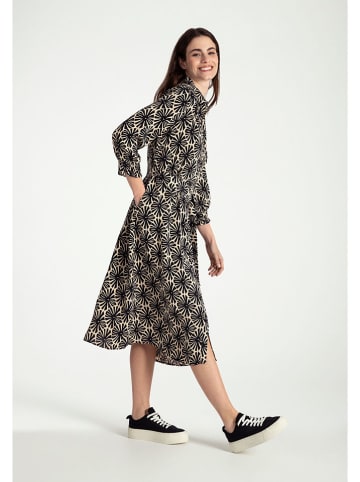 More & More Kleid in Schwarz/ Beige
