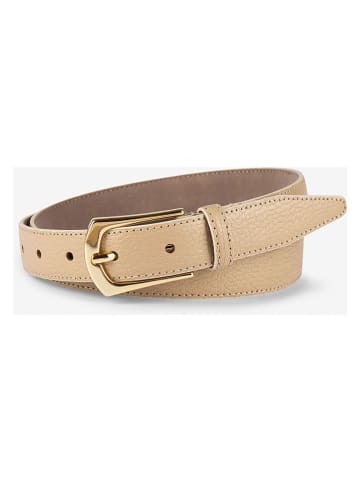 More & More Leder-Gürtel in Beige