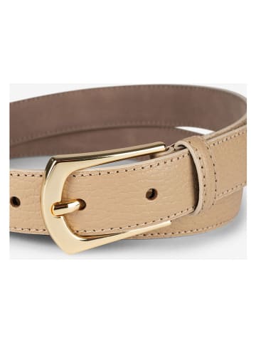 More & More Leder-Gürtel in Beige