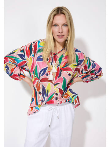 More & More Bluse in Pink/ Bunt