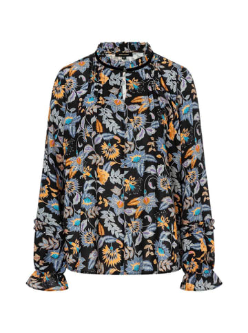 More & More Bluse in Schwarz/ Bunt