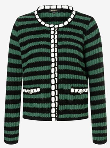 More & More Cardigan in Grün/ Schwarz