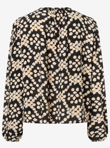 More & More Bluse in Schwarz/ Beige