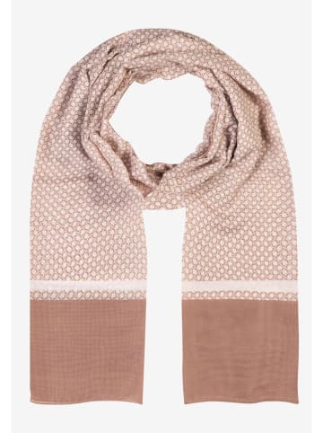 More & More Szal w kolorze biało-jasnobrązowym