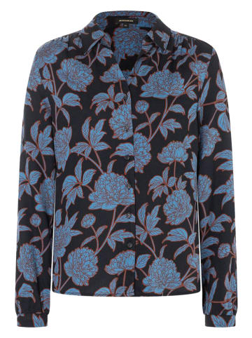 More & More Blouse zwart/blauw