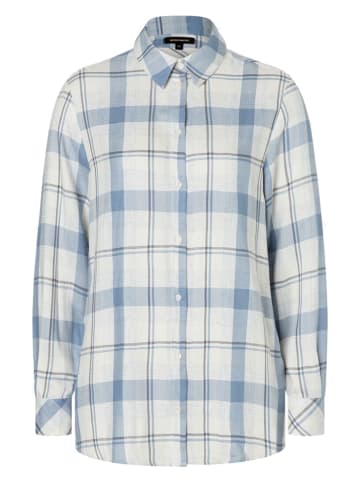 More & More Bluse in Weiß/ Hellblau