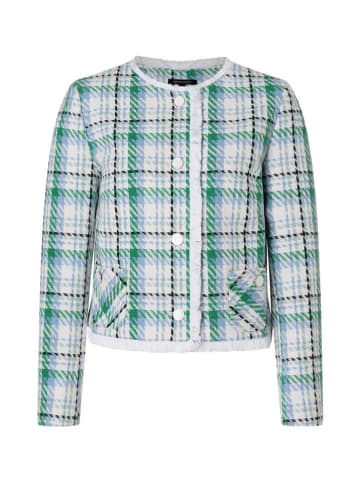 More & More Blazer crème/lichtblauw/groen