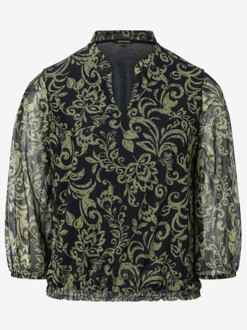 More & More Bluse in Schwarz/ Grün