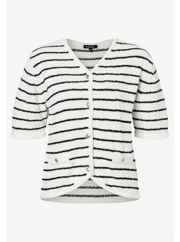 More & More Cardigan in Weiß/ Dunkelblau