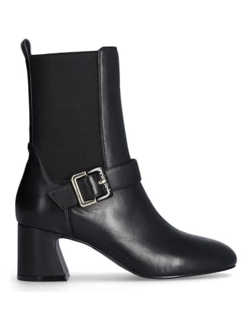 Liu Jo Leder-Stiefeletten in Schwarz