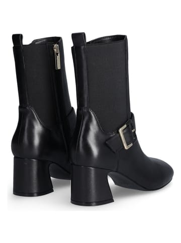 Liu Jo Leder-Stiefeletten in Schwarz