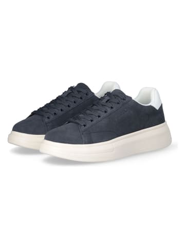 Liu Jo Leder-Sneakers in Dunkelblau/ Weiß