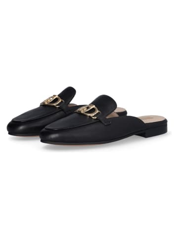 Liu Jo Leder-Clogs  in Schwarz