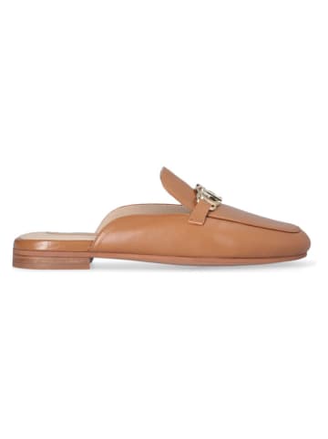 Liu Jo Leren clogs lichtbruin