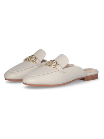 Liu Jo Leder-Clogs  in Creme