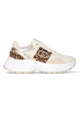 Liu Jo Sneakers crème/lichtbruin/goudkleurig