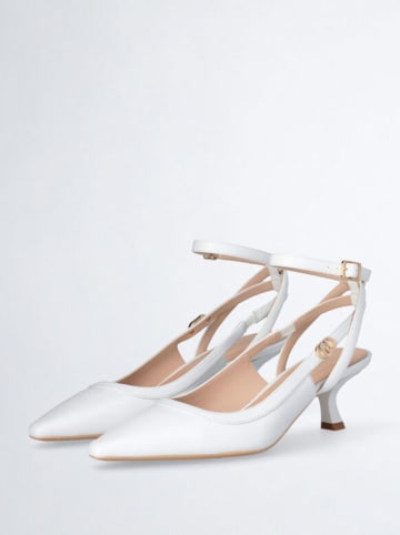 Liu Jo Leder-Slingpumps in Weiß
