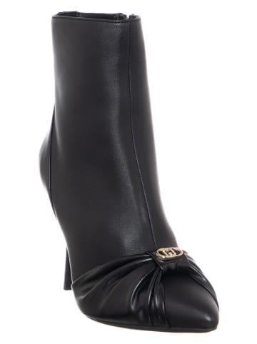 Liu Jo Leder-Stiefeletten in Schwarz