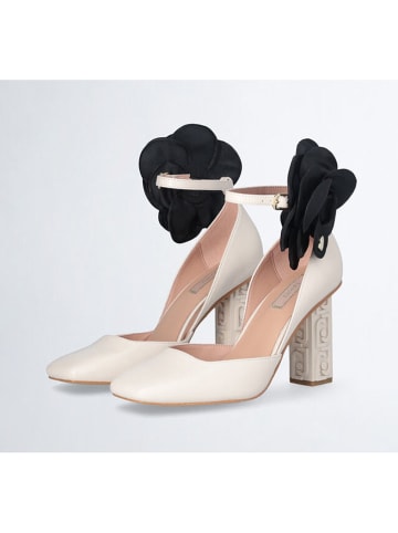 Liu Jo Leren pumps zwart/crème