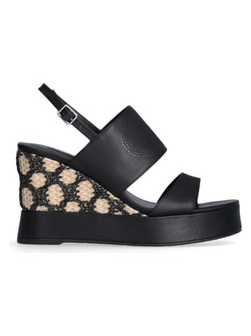 Liu Jo Leren haksandalen zwart