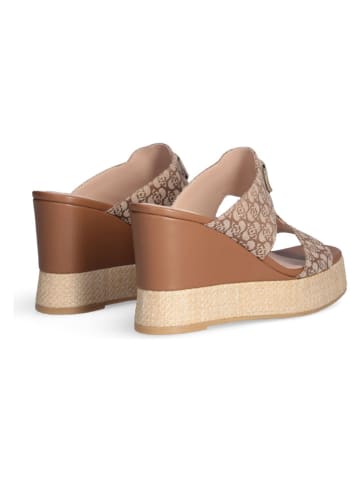 Liu Jo Sleehakslippers lichtbruin