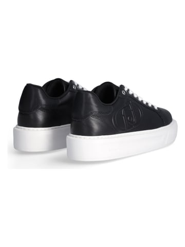Liu Jo Leder-Sneakers in Schwarz