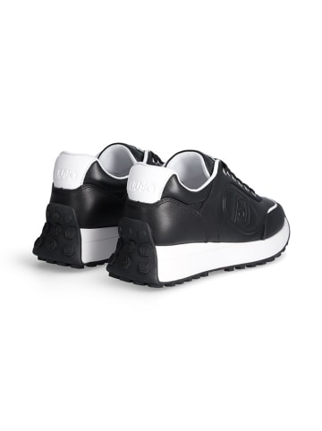 Liu Jo Skórzane sneakersy w kolorze czarno-białym