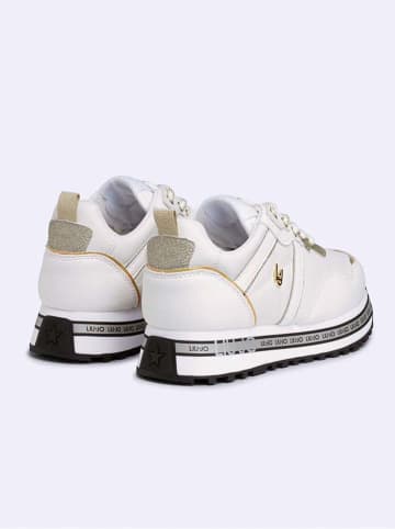 Liu Jo Leder-Sneakers in Creme