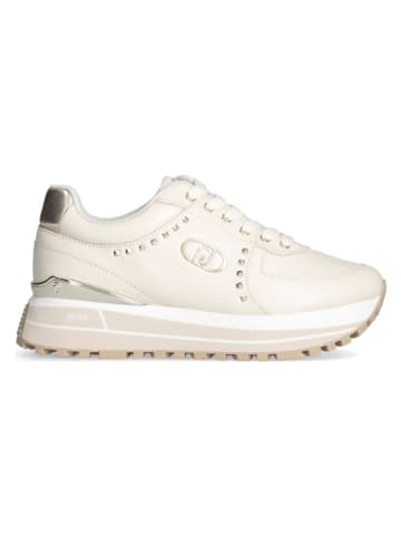 Liu Jo Leder-Sneakers in Creme