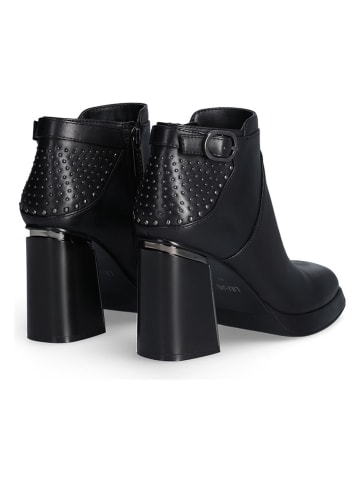 Liu Jo Leder-Stiefeletten in Schwarz