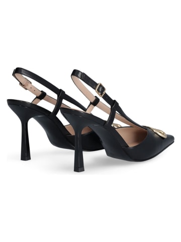 Liu Jo Leder-Slingpumps in Schwarz