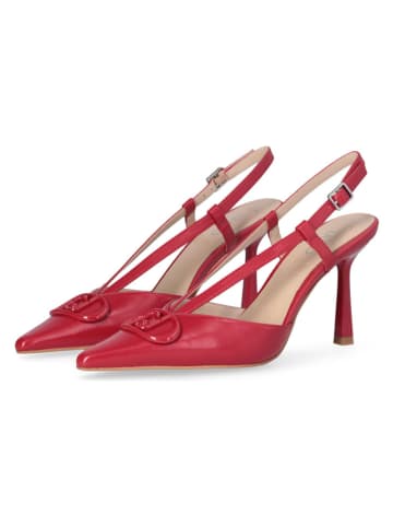 Liu Jo Leder-Slingpumps in Rot