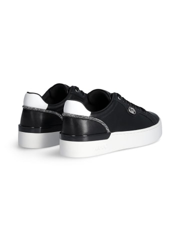 Liu Jo Leder-Sneakers in Schwarz