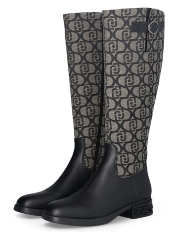 Liu Jo Stiefel in Schwarz/ Beige