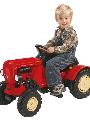 BIG Traktor "Porsche Diesel Junior" w kolorze czerwonym - 3+