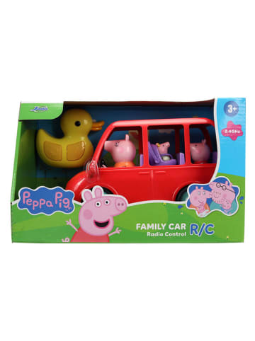 Peppa Pig Zestaw figurek "Peppa Pig RC Family Car" w kolorze czerwonym do zabawy - 3+