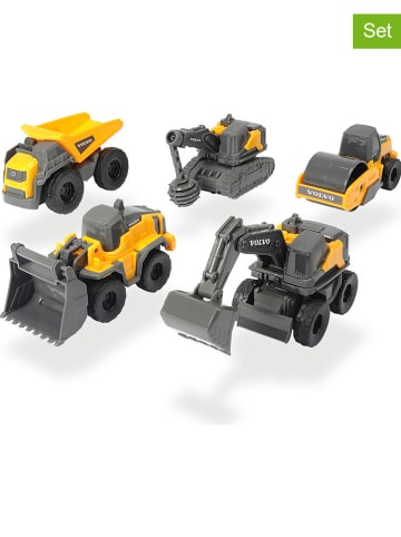 Dickie 5er-Set: Spielzeugautos "Volvo Micro Workers" - ab 3 Jahren