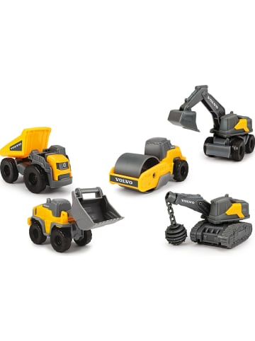 Dickie 5er-Set: Spielzeugautos "Volvo Micro Workers" - ab 3 Jahren