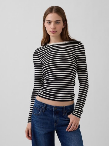 GAP Longsleeve zwart/zandkleurig