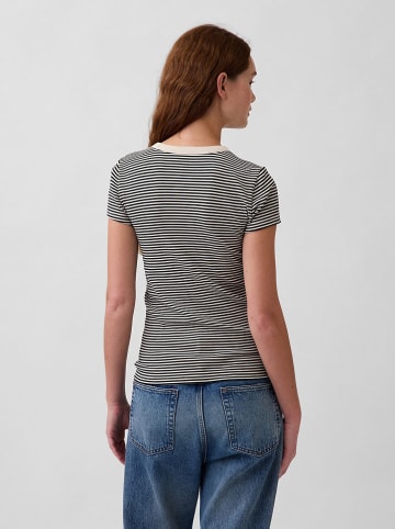 GAP Shirt zwart/zandkleurig
