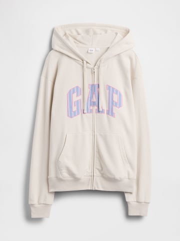 GAP Sweatjacke in Creme
