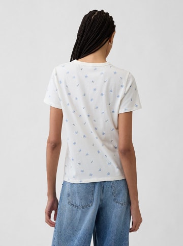 GAP Shirt wit/lichtblauw